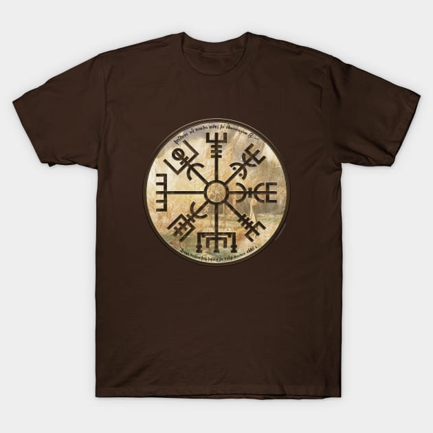 Vikings Vegvísir T-Shirt by ImproveYourself